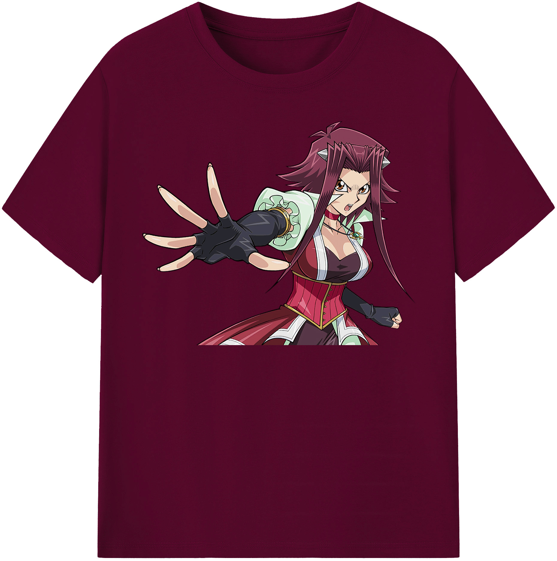 （画像用） 遊☆戯☆王 Yu-Gi-Oh! レディースカジュアルプリントTシャツ（綿100％）